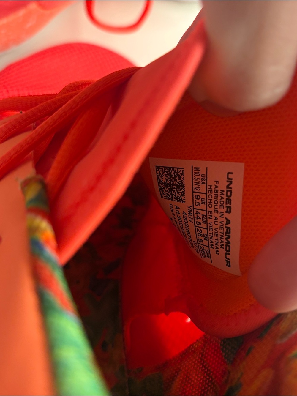 Under Armour x Sour Patch Kids Curry 7 Peach Plasma Basketball Shoes size 10.5 - Picture 4 of 10